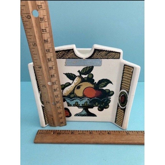 Vintage Holt Howard 1964 Ceramic Napkin Mail Holder MCM Vtg Kitchenware Signed - Picture 2 of 9